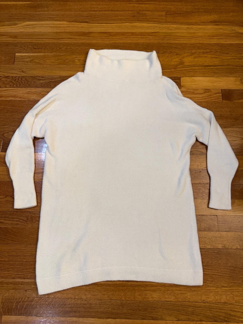 Free People Ottoman Slouchy Sweater Tunic in Ivory/Off White - Size XS OVERSIZED